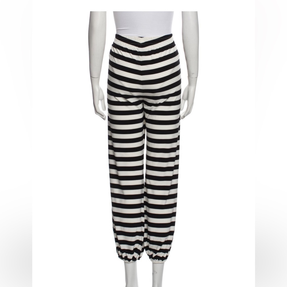 Norma Kamali striped jersey lounge pants